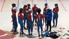 Team BC short track speed skating is competition ready