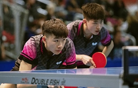 Male Doubles Table Tennis secure Silver Medal 
