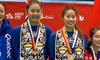 Female Doubles Badminton secures gold 