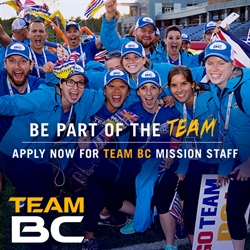 Applications Open for 2023 Team BC Mission Staff