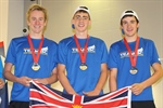 Golden boys in top form for triathlon relay
