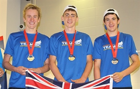 Golden boys in top form for triathlon relay