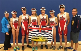 Incredible comeback lifts BC to gold in mixed triathlon relay