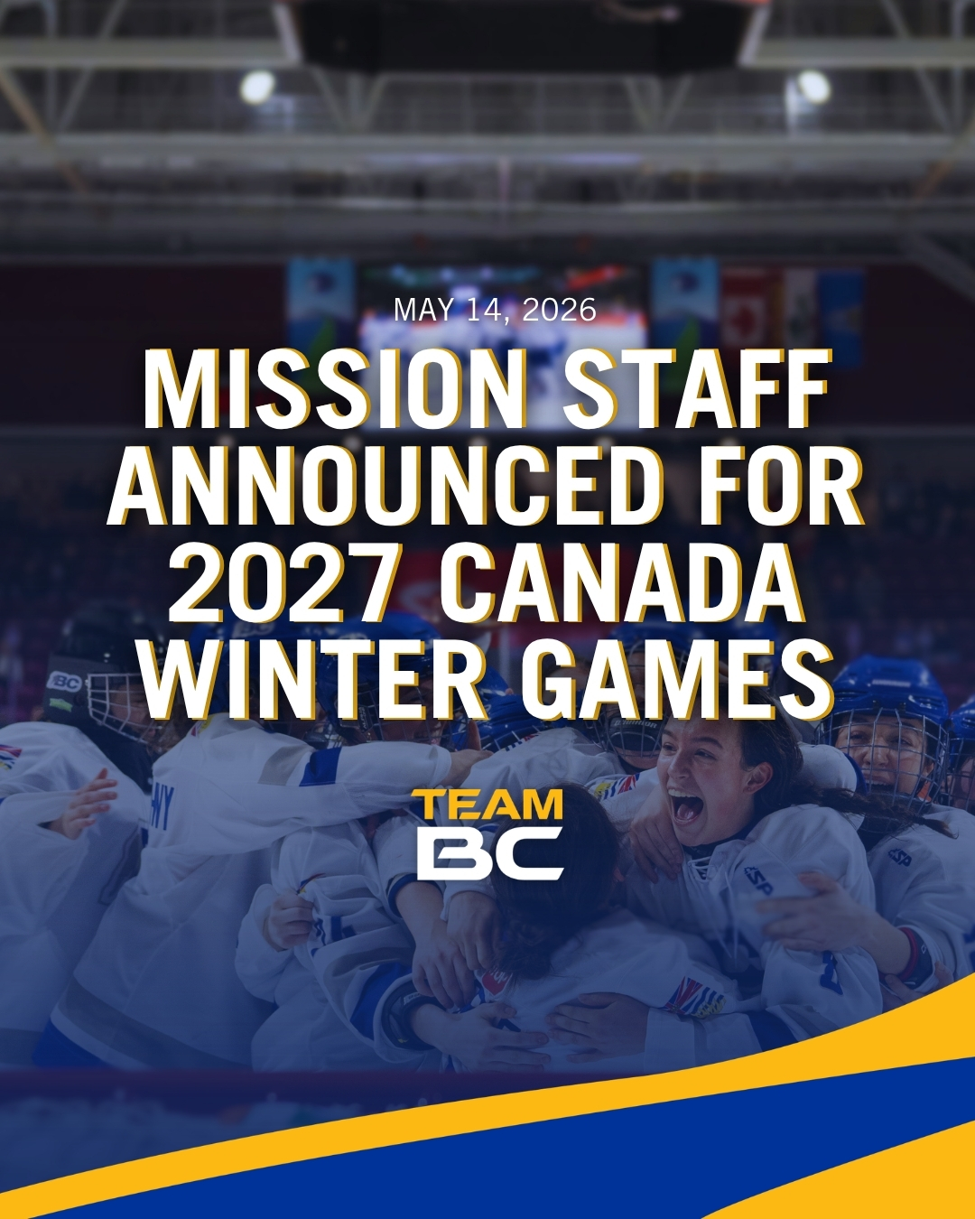 Team BC names Mission Staff for Québec 2027 Canada Winter Games